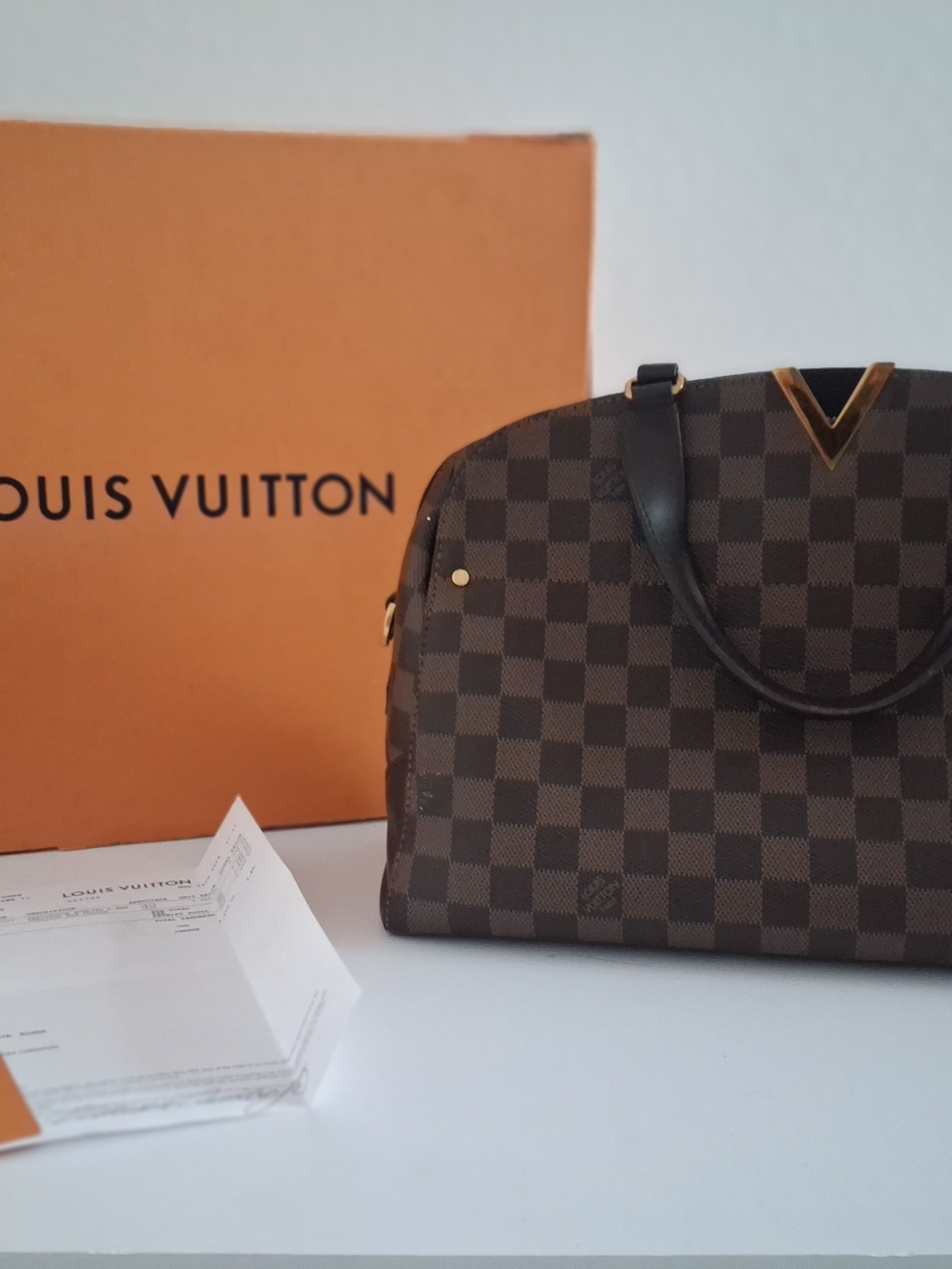 Authenic Louis Vitton Kengstion Bowling BAG
